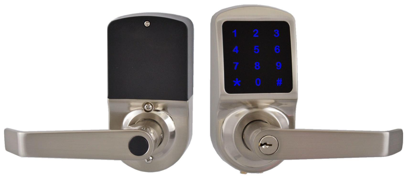 X3 Touchscreen Keyless Keypad Door Lock, Satin Nickel, Non Handed ...